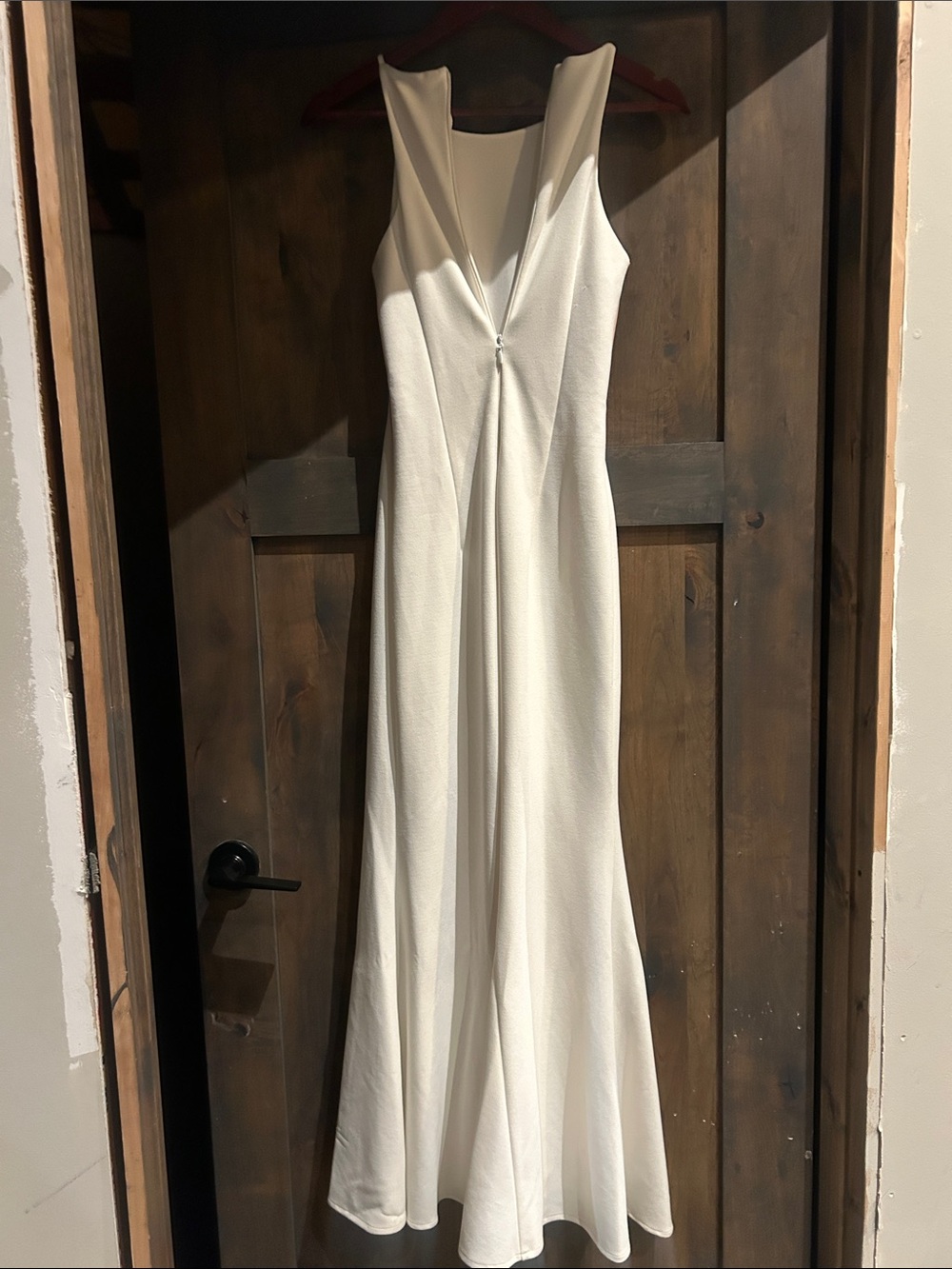 Lulu's Ivory High-Neck Maxi Dress - Picture 4 of 7